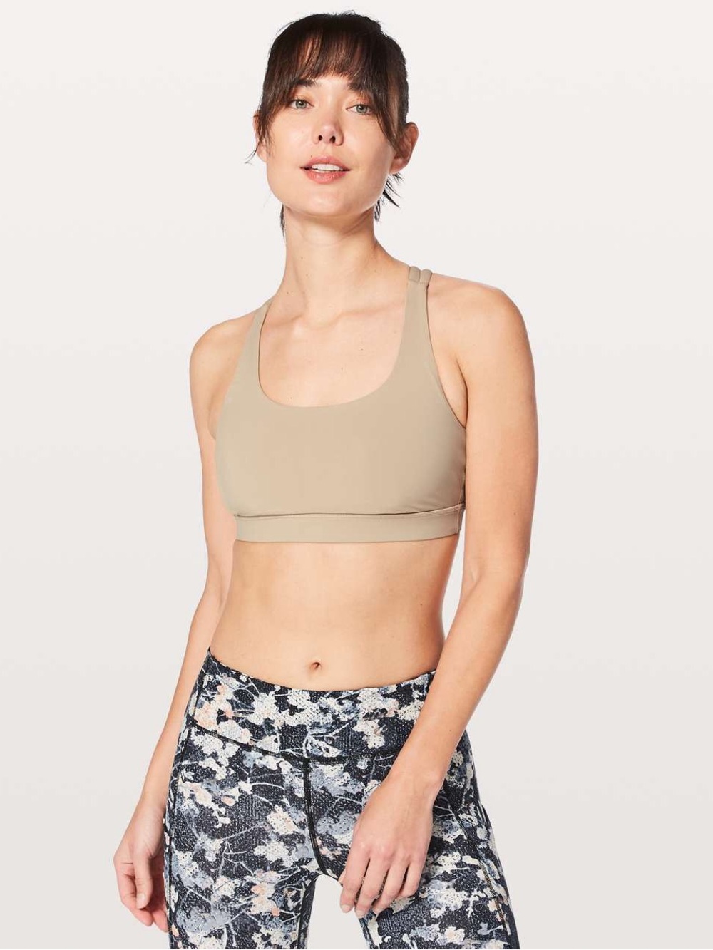 Lululemon Energy Bra Size 8 Nude Beige Medium Support B–C Cups